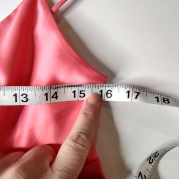 MaxAndCleo NWT Coral Sunburst Pleated Mini Dress Size 8 - Picture 9 of 16